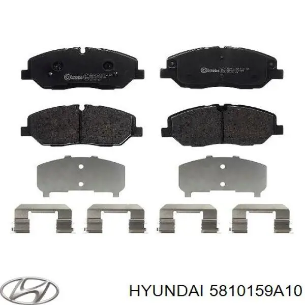 5810159A10 Hyundai/Kia колодки гальмівні передні, дискові