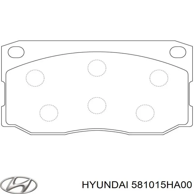 Передні тормозні колодки 5810145A00 Hyundai/Kia