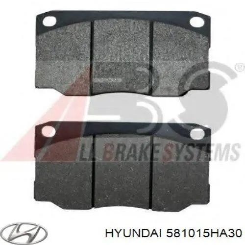 581015HA30 Hyundai/Kia Передні гальмівні колодки