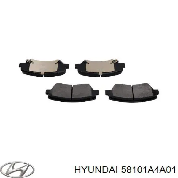 Передні тормозні колодки 58101A4A01 Hyundai/Kia