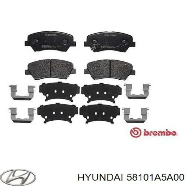 58101A5A00 Hyundai/Kia колодки гальмівні передні, дискові