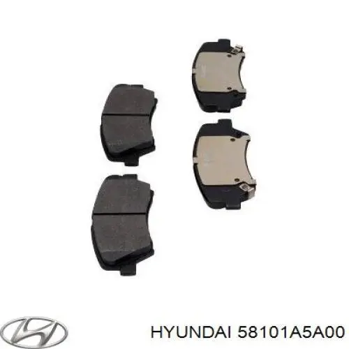 Купити 58101A5A00 Hyundai/Kia Колодки гальмівні передні, дискові