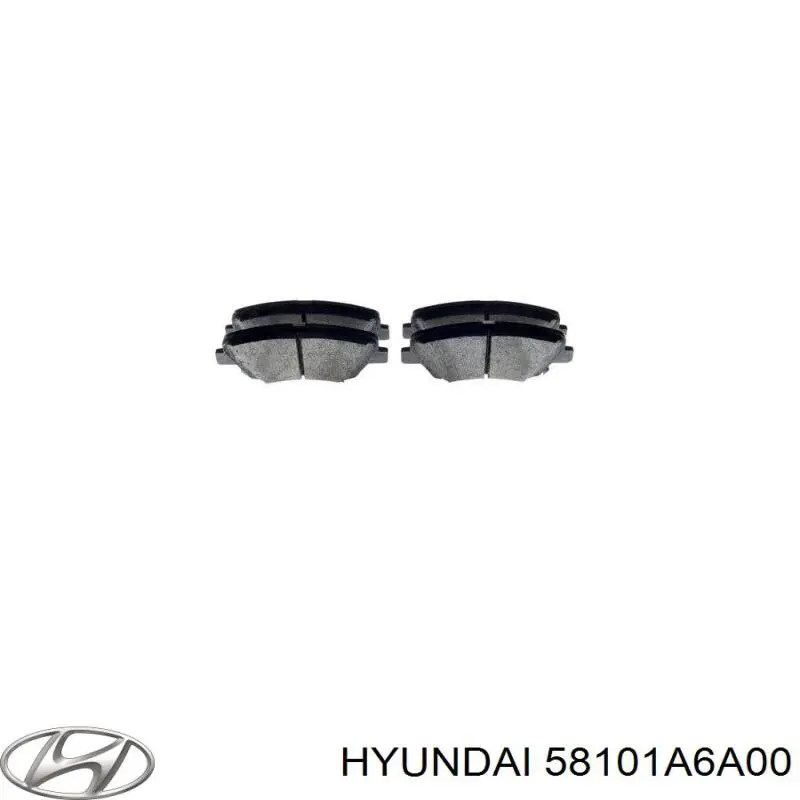 Тормозні колодки Hyundai/Kia 58101A6A00