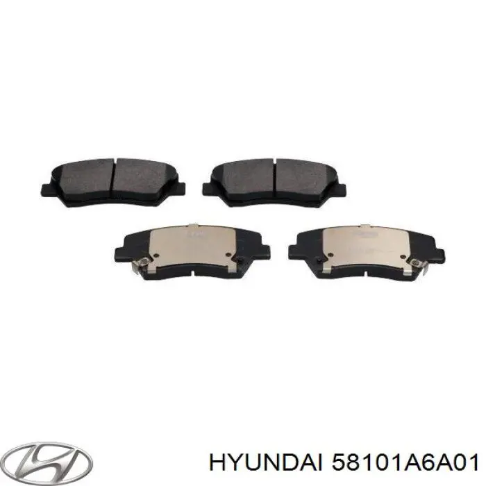Гальмівні колодки Hyundai/Kia 58101A6A01 ціна, від 26.40 USD