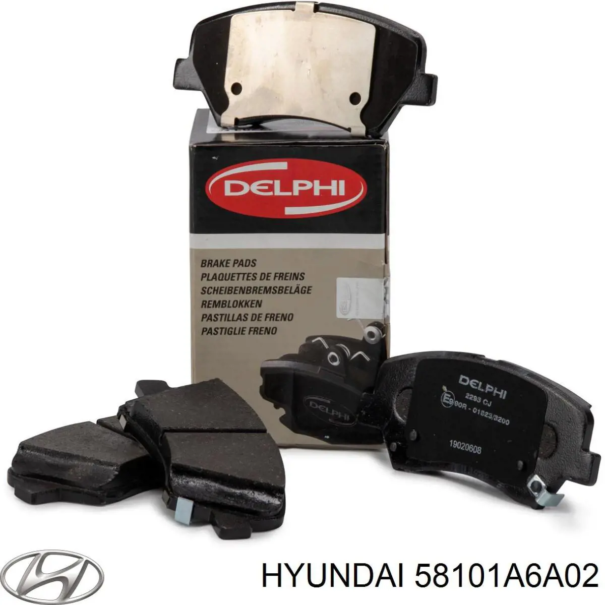 Купити 58101A6A02 Hyundai/Kia Колодки гальмівні передні, дискові