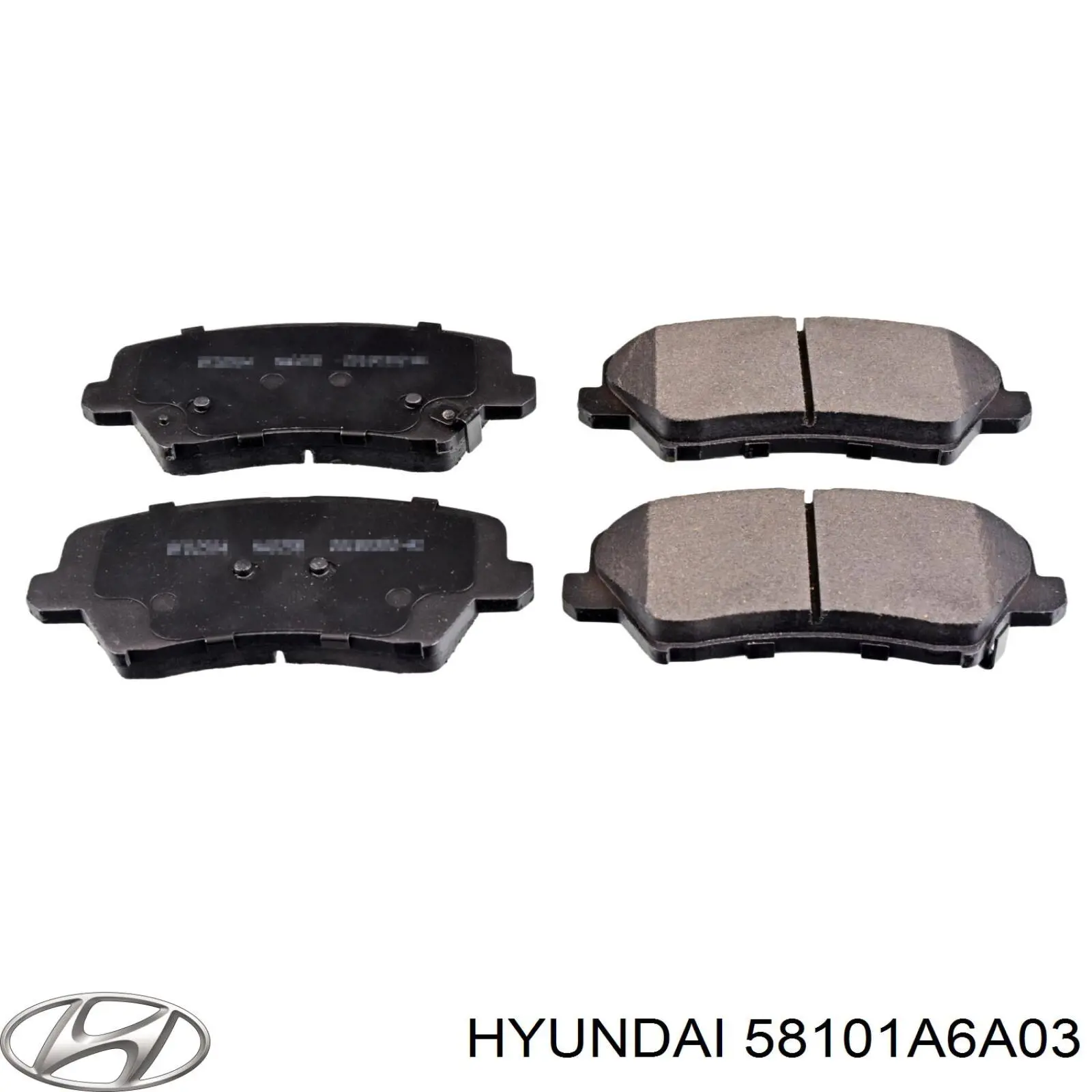 Купити 58101A6A03 Hyundai/Kia Колодки гальмівні передні, дискові