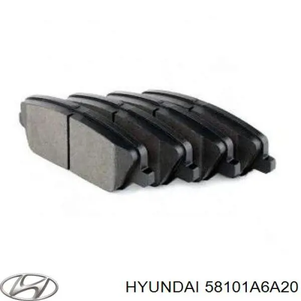 58101A6A20 Hyundai/Kia колодки гальмівні передні, дискові
