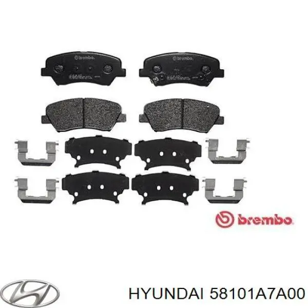 Тормозні колодки Hyundai/Kia 58101A7A00