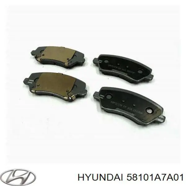 Гальмівні колодки Hyundai/Kia 58101A7A01 ціна, від 26.04 USD