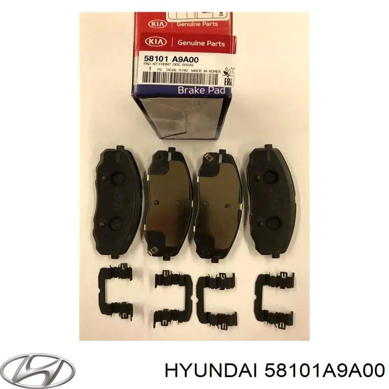 Купити 58101A9A00 Hyundai/Kia Колодки гальмівні передні, дискові