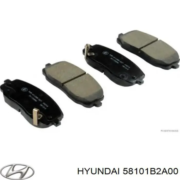 Купити 58101B2A00 Hyundai/Kia Колодки гальмівні передні, дискові