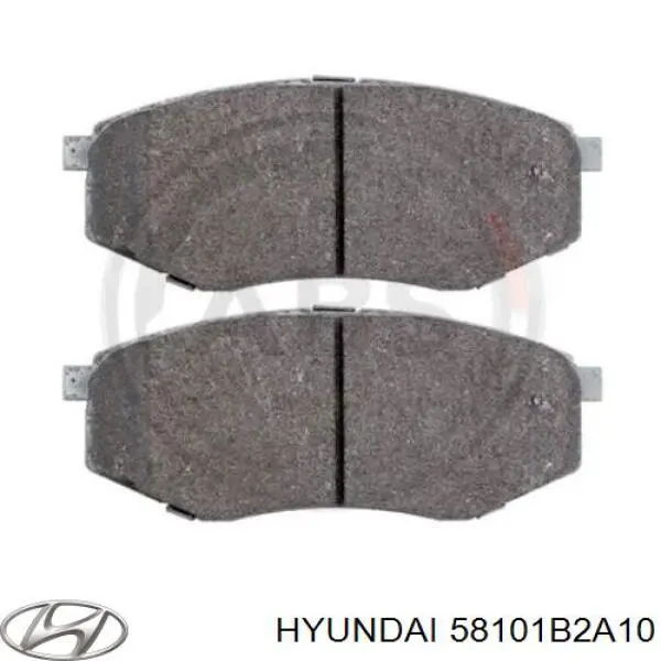 Передні тормозні колодки 58101B2A10 Hyundai/Kia