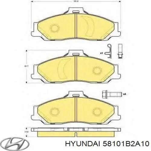 Тормозні колодки Hyundai/Kia 58101B2A10