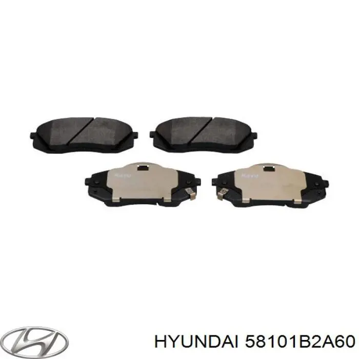 Передні тормозні колодки 58101B2A60 Hyundai/Kia