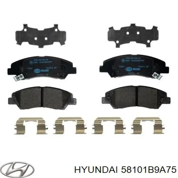 Гальмівні колодки Hyundai/Kia 58101B9A75 ціна, від 36.00 USD