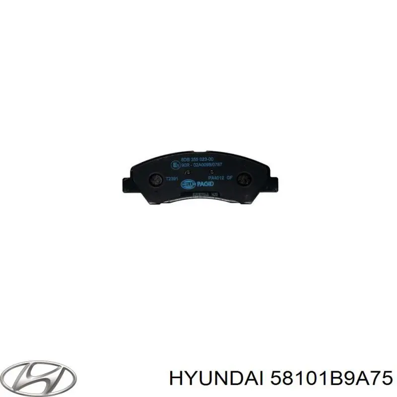 Купити 58101B9A75 Hyundai/Kia Колодки гальмівні передні, дискові