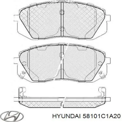 Тормозні колодки Hyundai/Kia 58101C1A20