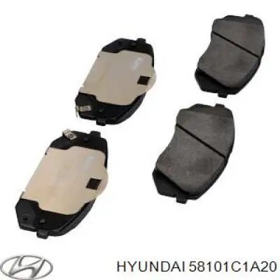 Купити 58101C1A20 Hyundai/Kia Колодки гальмівні передні, дискові