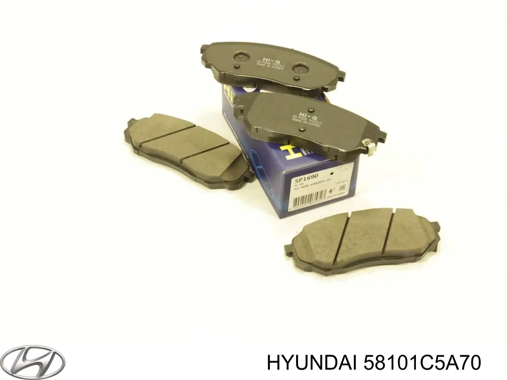 Гальмівні колодки Hyundai/Kia 58101C5A70 ціна, від 32.34 USD