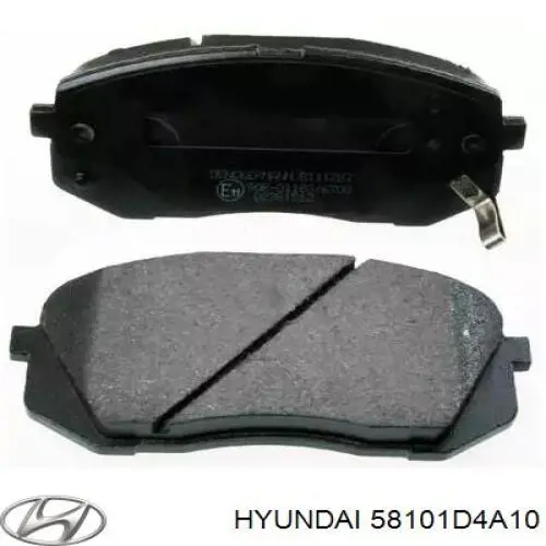 Купити 58101D4A10 Hyundai/Kia Колодки гальмівні передні, дискові
