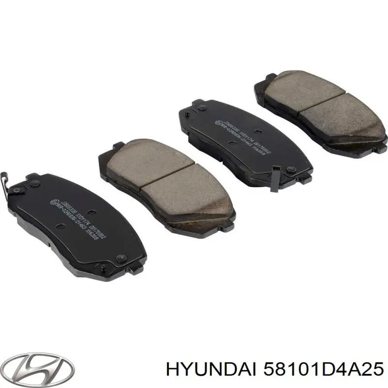 Купити 58101D4A25 Hyundai/Kia Колодки гальмівні передні, дискові