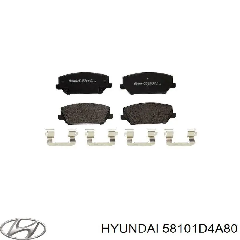Передні тормозні колодки 58101K9A10 Hyundai/Kia