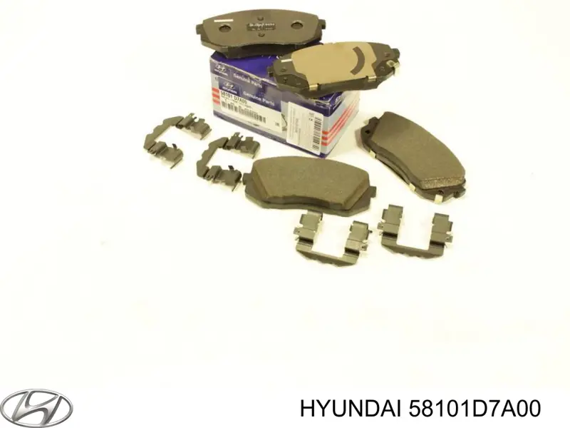 Колодки гальмівні передні, дискові 58101D7A00 Hyundai/Kia