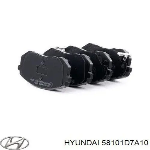 Купити 58101D7A10 Hyundai/Kia Колодки гальмівні передні, дискові
