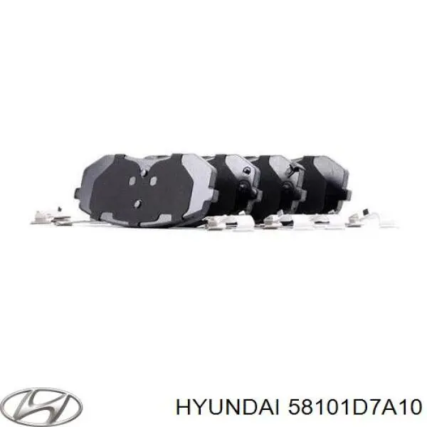 Передні тормозні колодки 58101D7A10 Hyundai/Kia