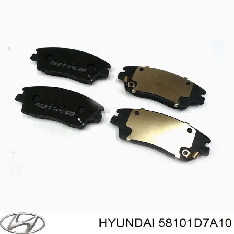 Тормозні колодки Hyundai/Kia 58101D7A10