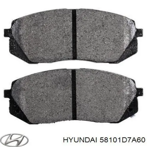 Гальмівні колодки Hyundai/Kia 58101D7A60 ціна, від 48.77 USD