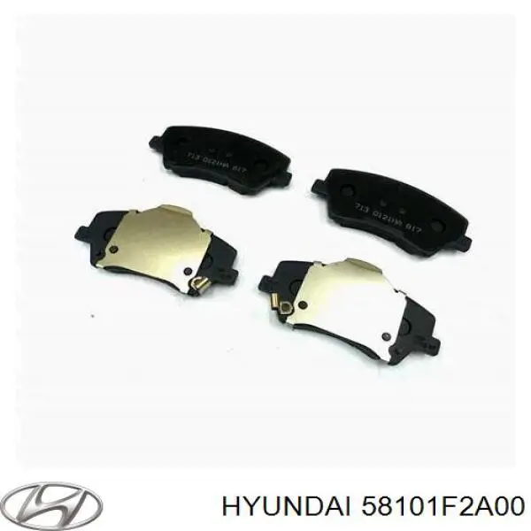 58101F2A00 Hyundai/Kia Передні гальмівні колодки