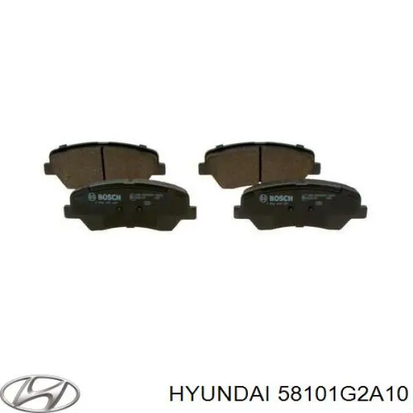 Гальмівні колодки Hyundai/Kia 58101G2A10 ціна, від 29.84 USD