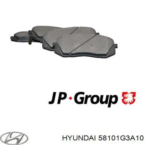 58101G3A10 Hyundai/Kia Передні гальмівні колодки