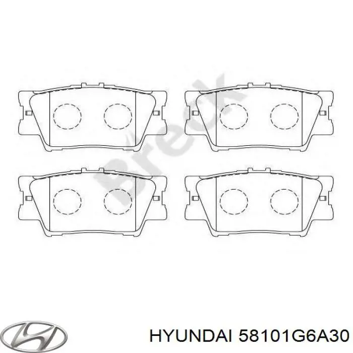 Гальмівні колодки Hyundai/Kia 58101G6A30 ціна, від 121.57 USD