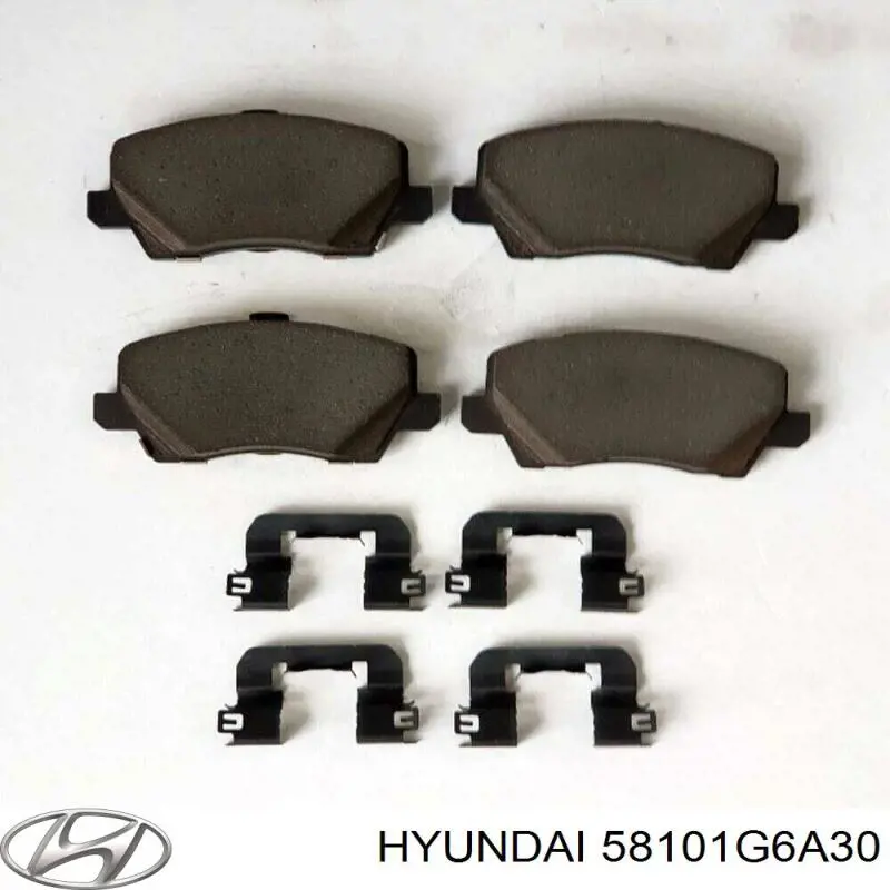 Купити 58101G6A30 Hyundai/Kia Колодки гальмівні передні, дискові