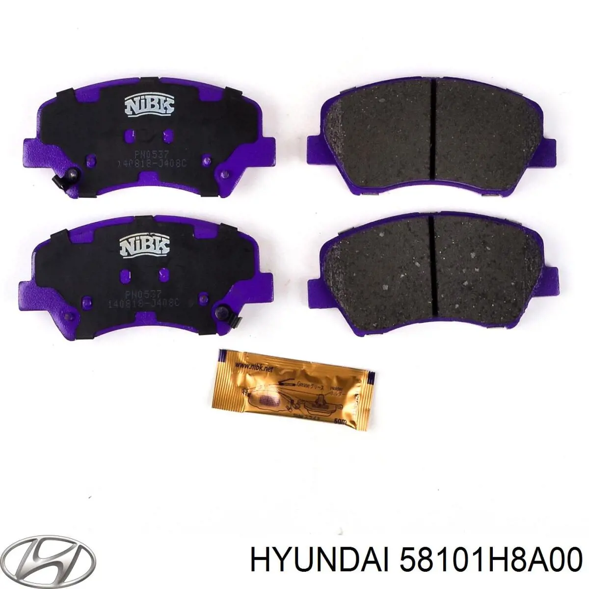 58101H8A00 Hyundai/Kia Передні гальмівні колодки