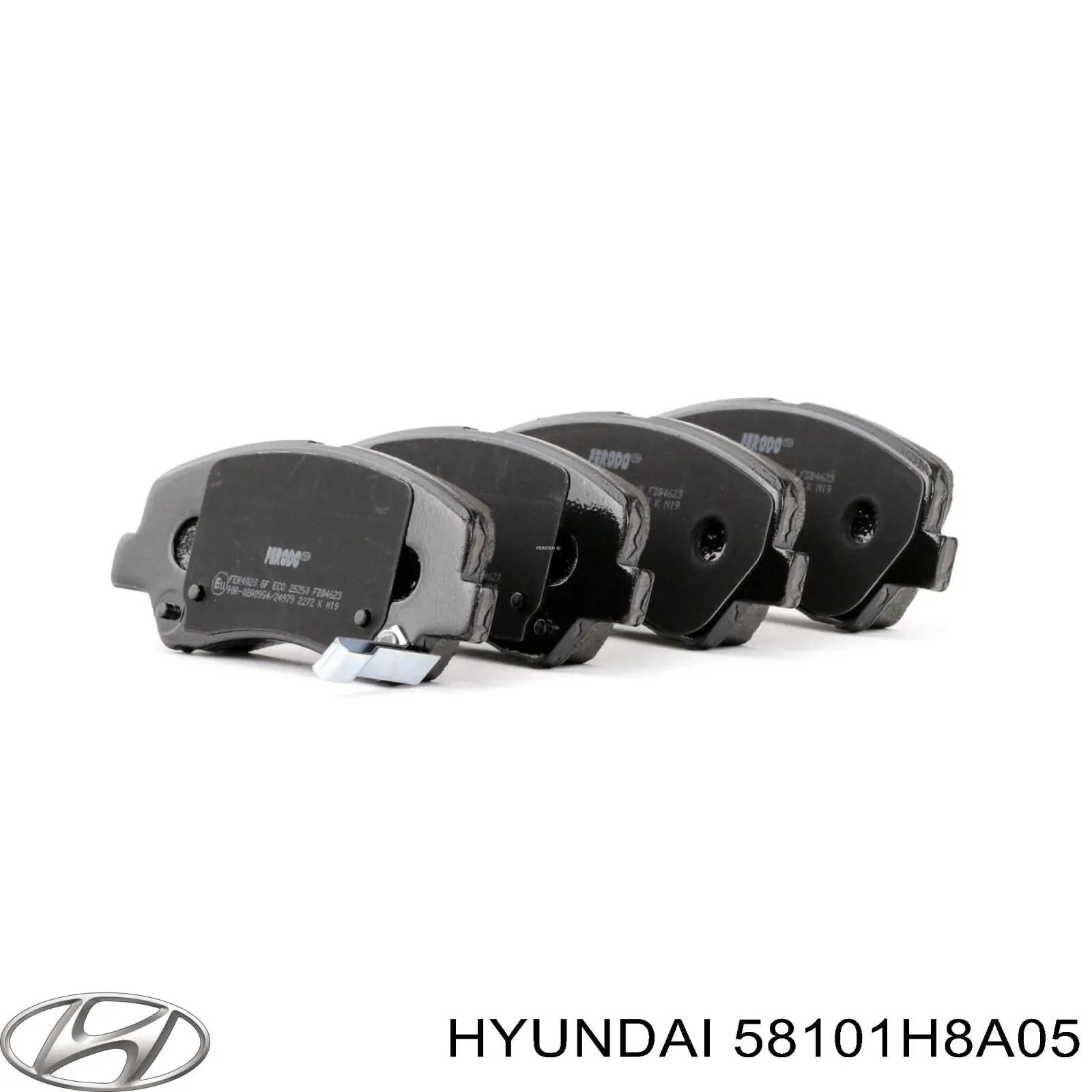 Колодки гальмівні передні, дискові 58101H8A05 Hyundai/Kia