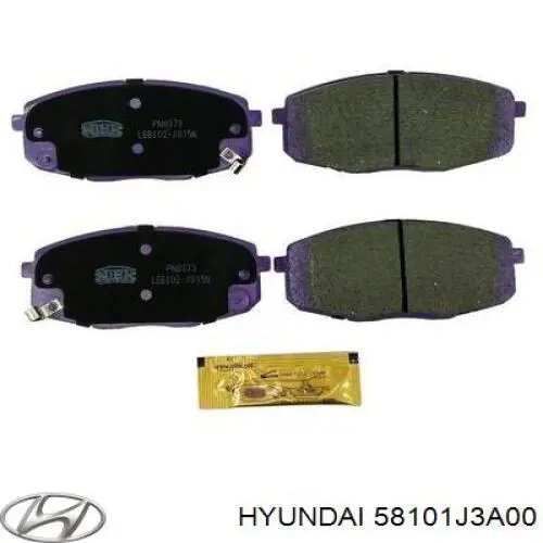 Гальмівні колодки Hyundai/Kia 58101J3A00 ціна, від 21.78 USD