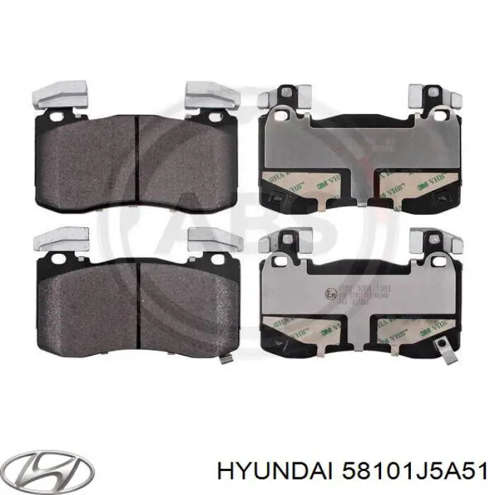 58101J5A51 Hyundai/Kia Передні гальмівні колодки