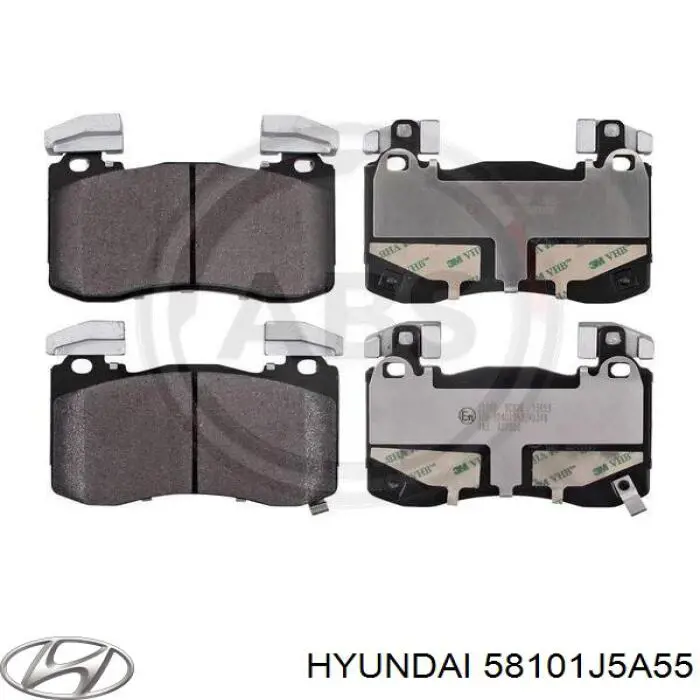 Гальмівні колодки Hyundai/Kia 58101J5A51 ціна, від 55.23 USD