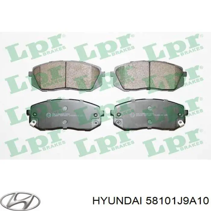 Передні тормозні колодки 58101J9A10 Hyundai/Kia