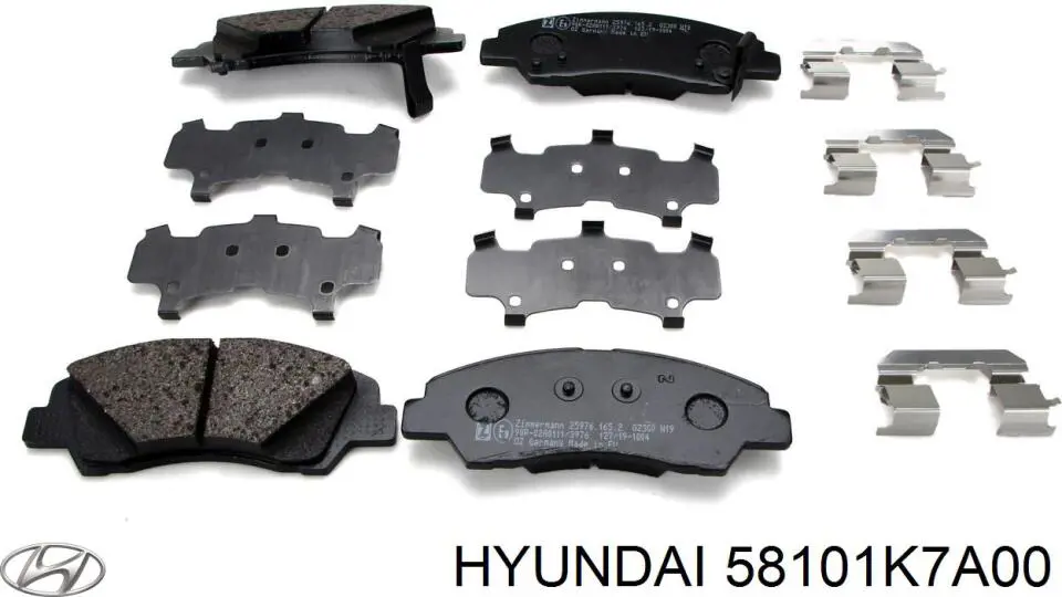 Гальмівні колодки Hyundai/Kia 58101K7A00 ціна, від 19.46 USD