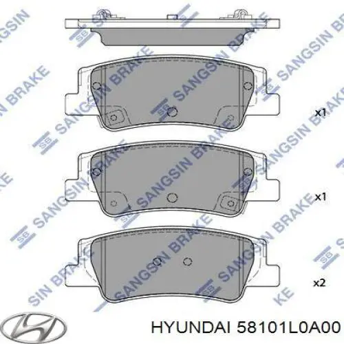 Колодки гальмівні передні, дискові на Hyundai Sonata DN8