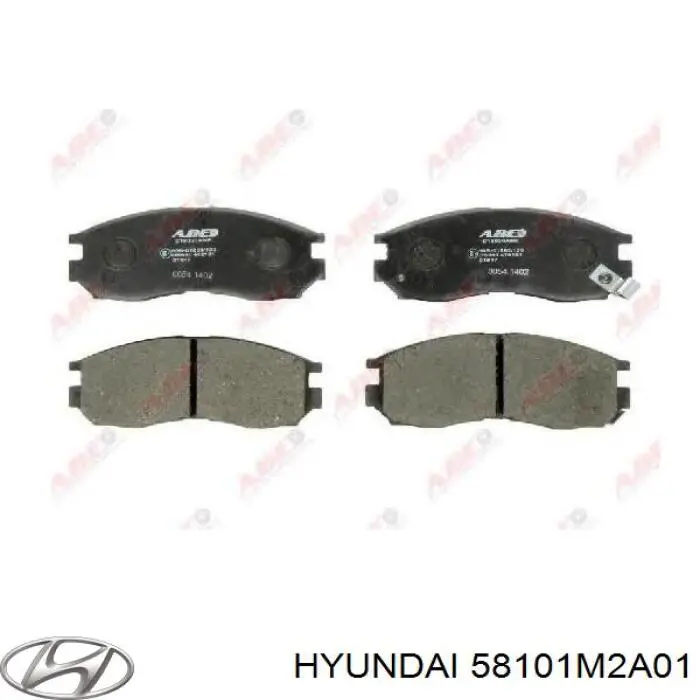 58101M2A01 Hyundai/Kia колодки гальмівні передні, дискові