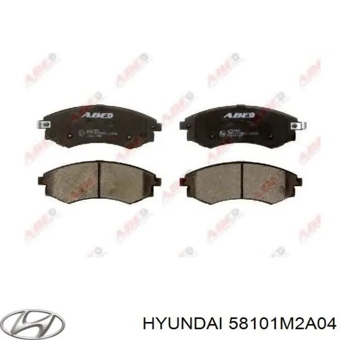 58101M2A04 Hyundai/Kia колодки гальмівні передні, дискові