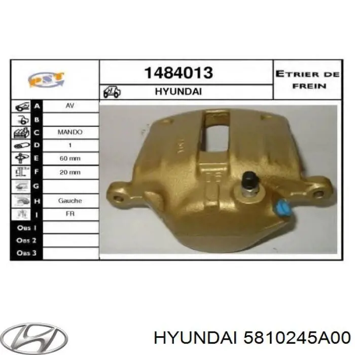  5810245A00 Hyundai/Kia