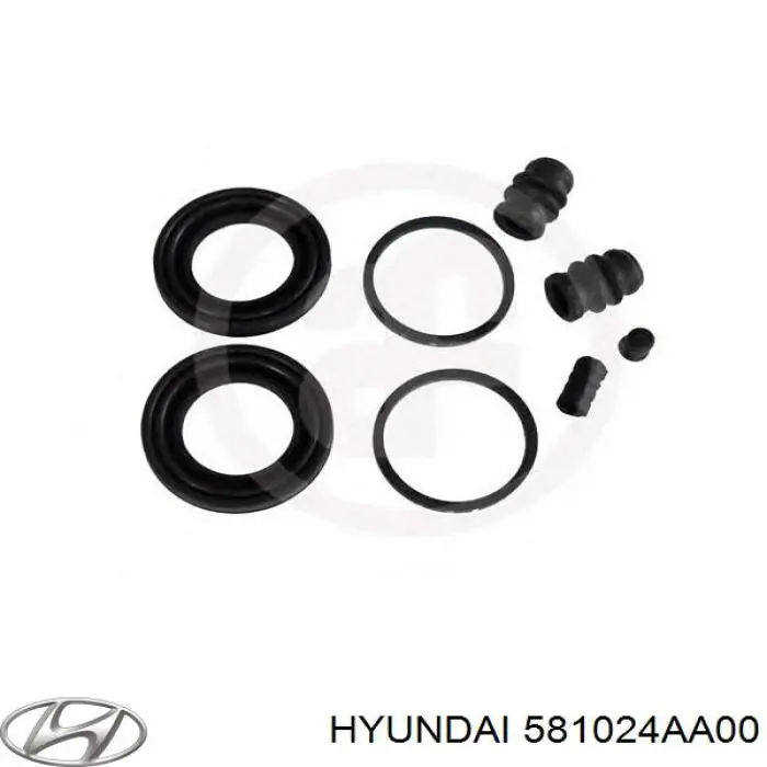 581024AA00 Hyundai/Kia ремкомплект супорту гальмівного переднього