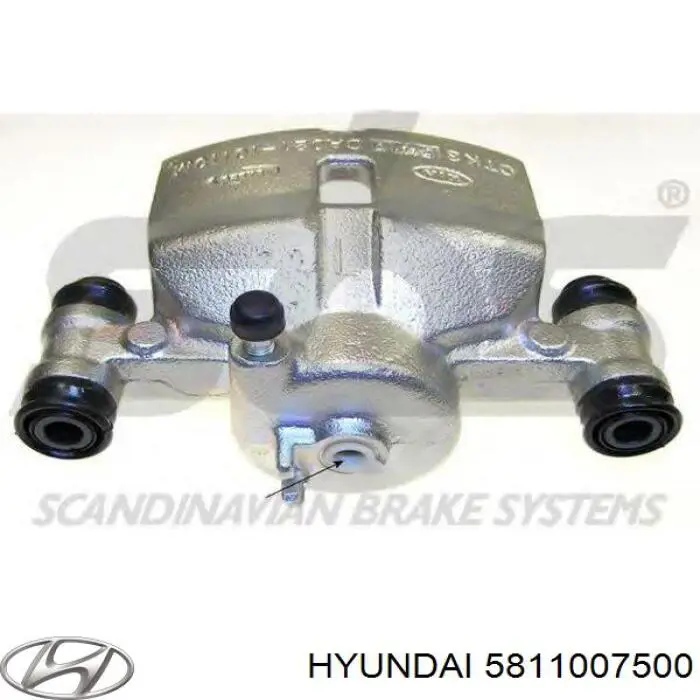 Супорт гальмівний передній лівий 5811007500 Hyundai/Kia