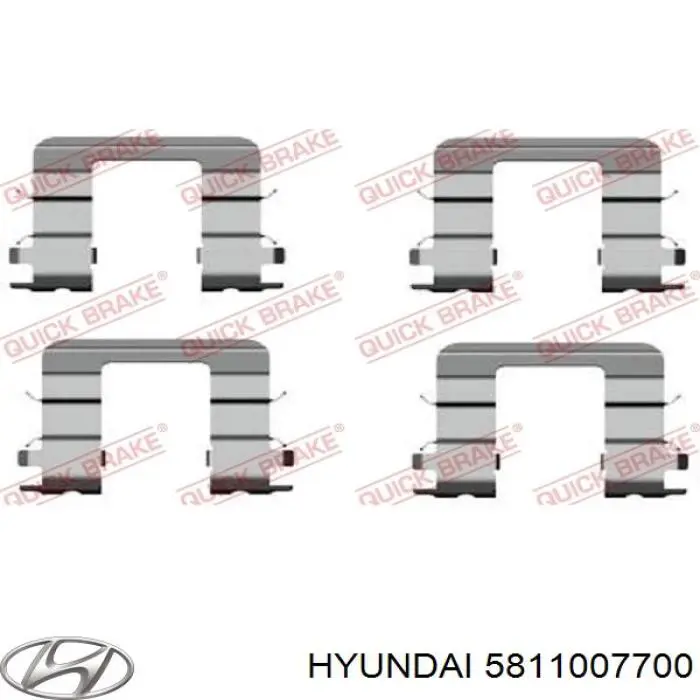 Супорт гальмівний передній лівий 5811007700 Hyundai/Kia